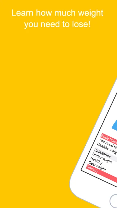 Tangkapan skrin Body Mass Index (BMI) BMIApp+