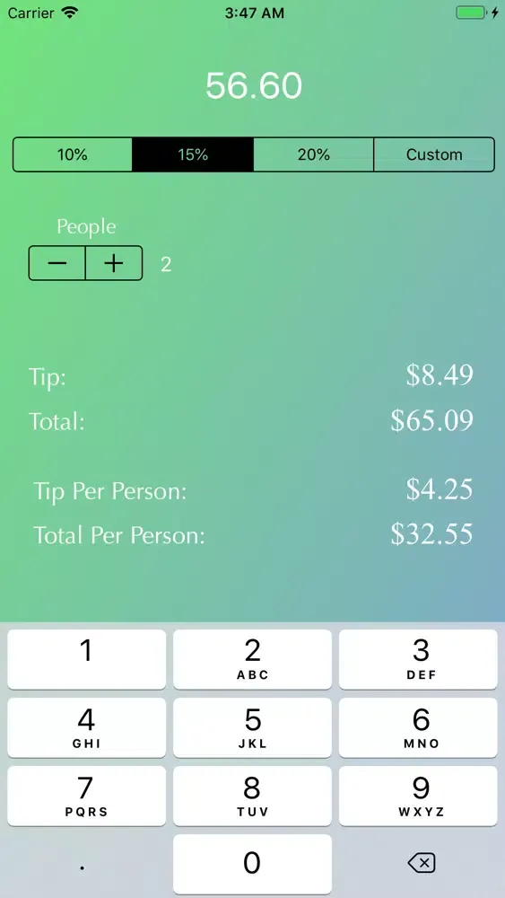 Tip and Discount Calculator应用截图