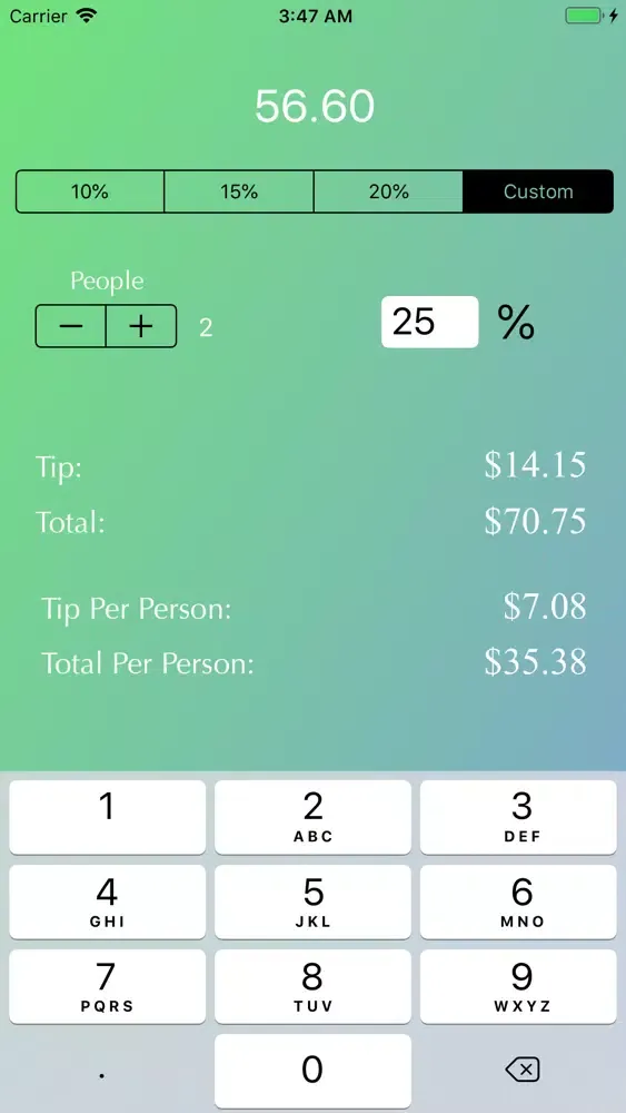Tip and Discount Calculator应用截图