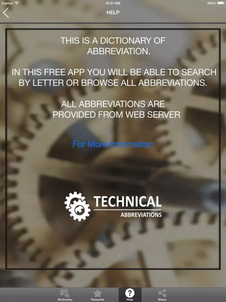 Captures d'écran de Technical Abbreviations iPad 