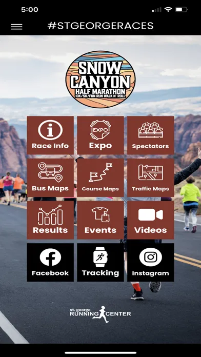 Capturas de pantalla de Snow Canyon Half Marathon