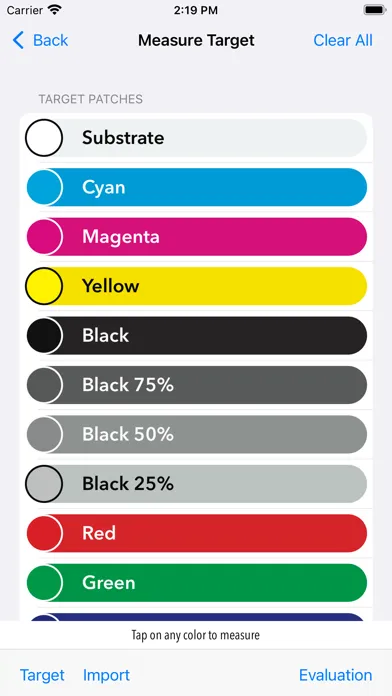 SpeckCheck Mobile Screenshots