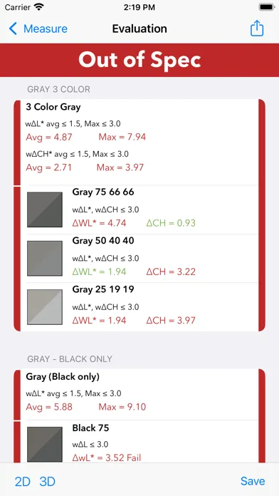 SpeckCheck Mobile Screenshots