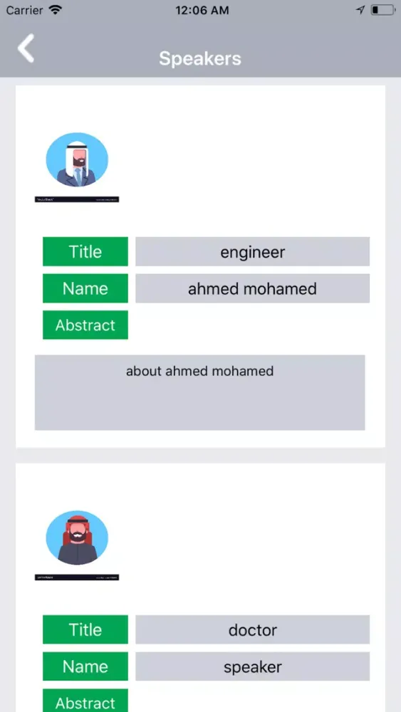 Capturas de tela do TESOL Kuwait