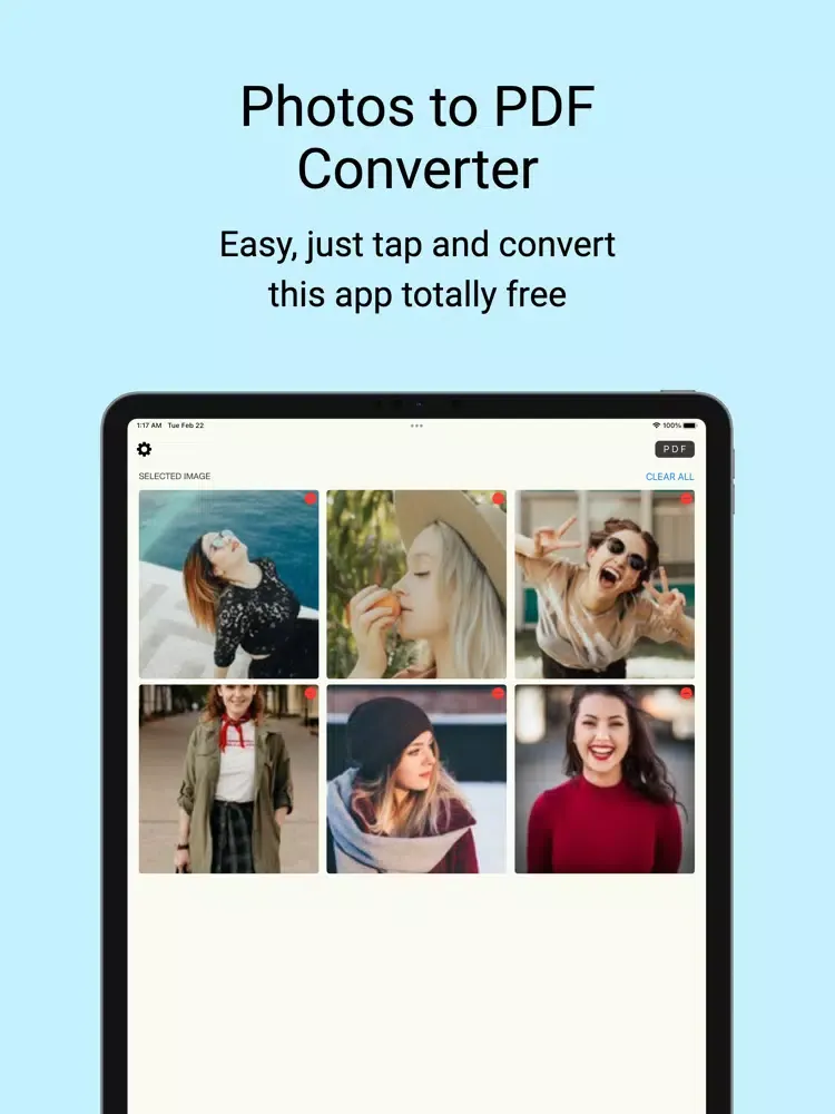 Capturas de pantalla de Photos to PDF Converter + iPad 