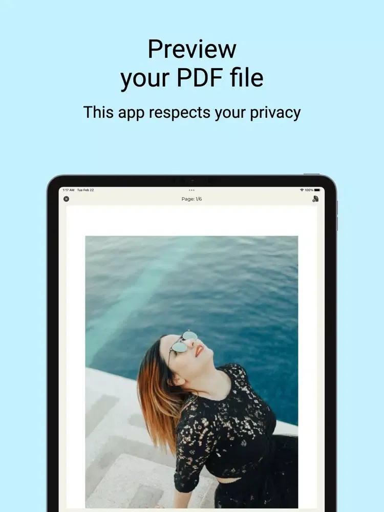 Capturas de pantalla de Photos to PDF Converter + iPad 