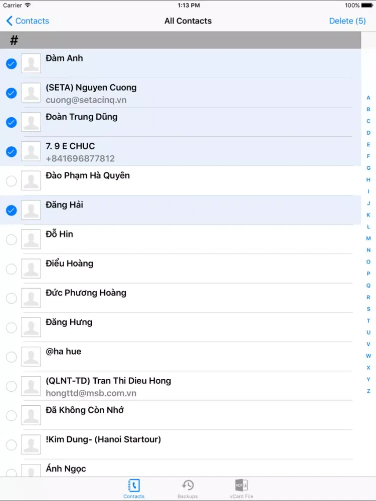 Contacts Cleanup 360 - Contacts Smart Filter & Backup iPad  سکرین شاٹس