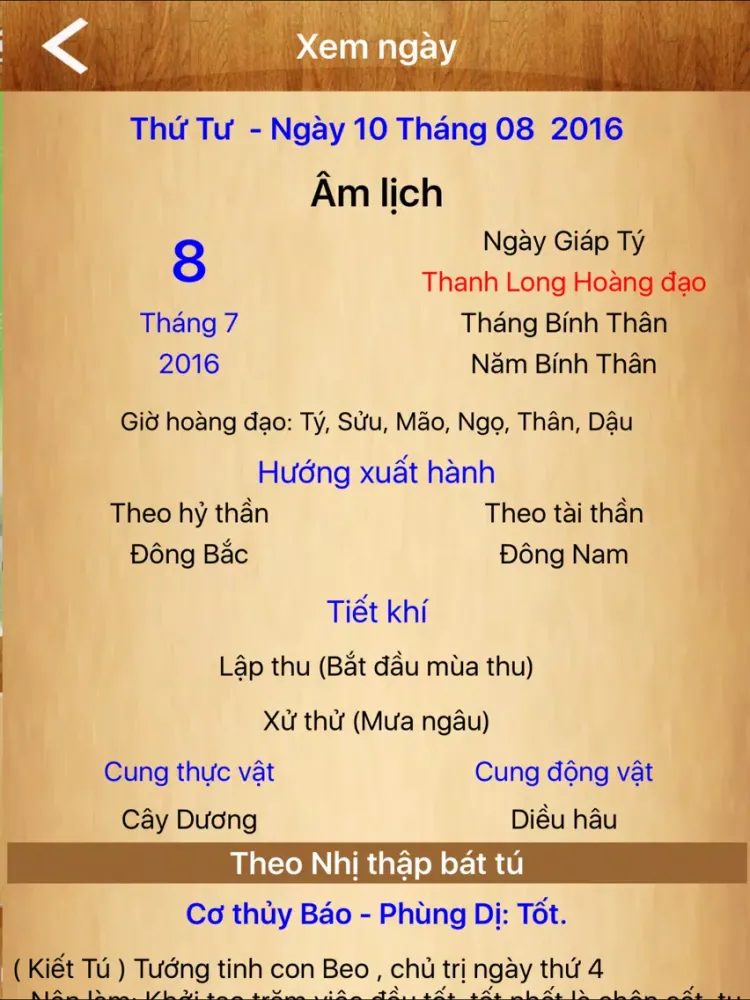 Lịch Vạn Sự 2016 - Xem ngày đẹp cưới hỏi, thời tiết iPad  سکرین شاٹس