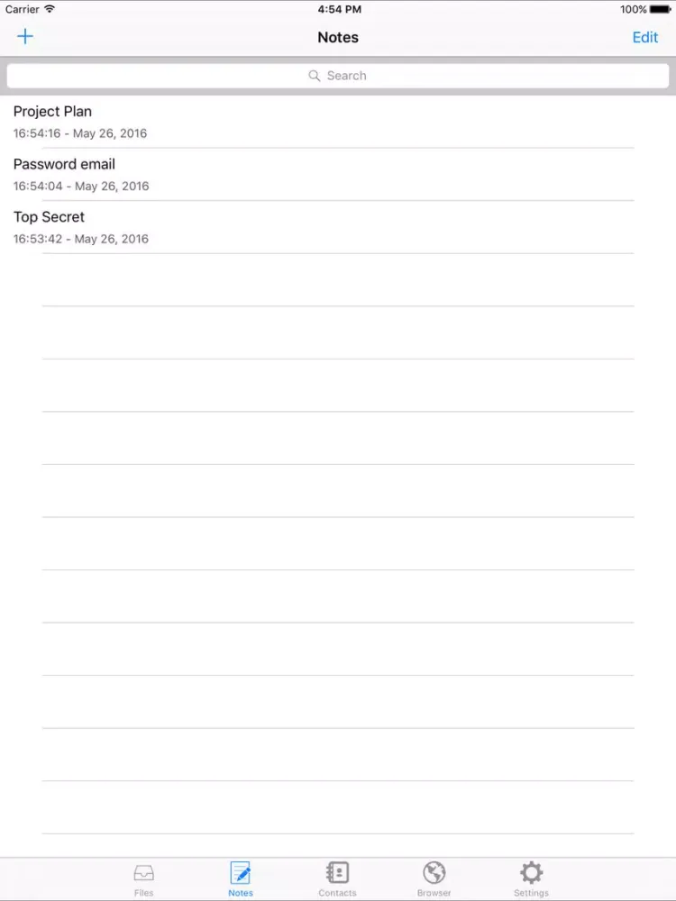 Capturas de tela do oneProtect - Protect your files, photos, videos, notes and contacts iPad 