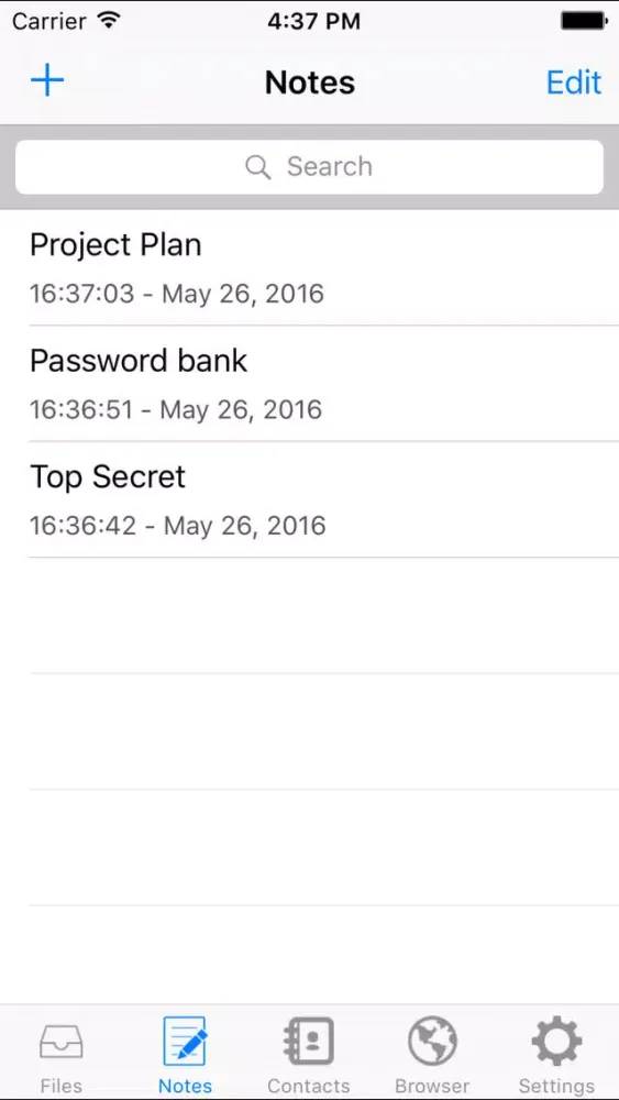 Capturas de tela do oneProtect - Protect your files, photos, videos, notes and contacts