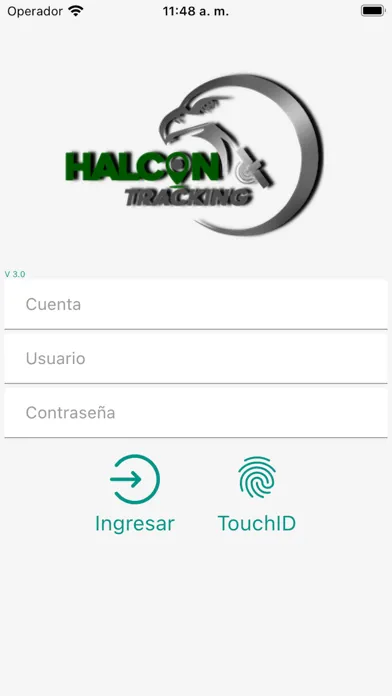 Capturas de tela do Halcon Tracking