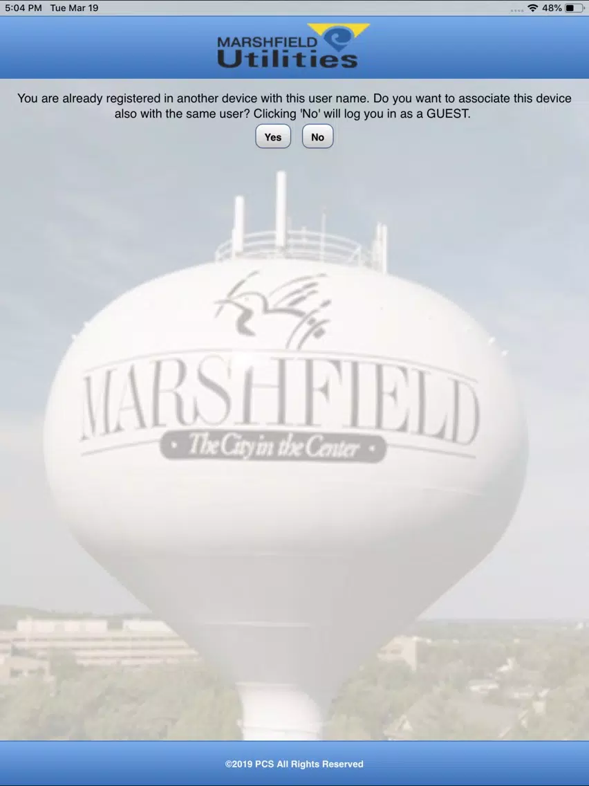 Marshfield Utilities iPad 应用截图