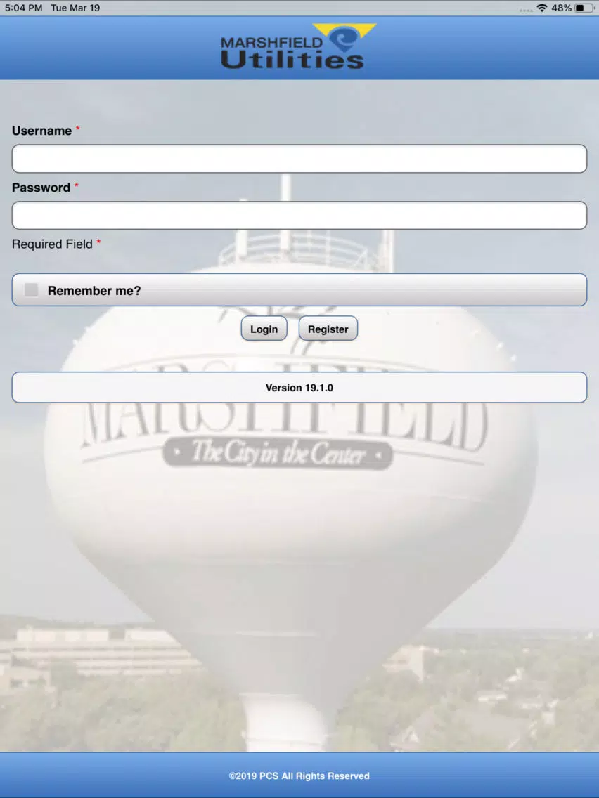 Marshfield Utilities iPad 应用截图