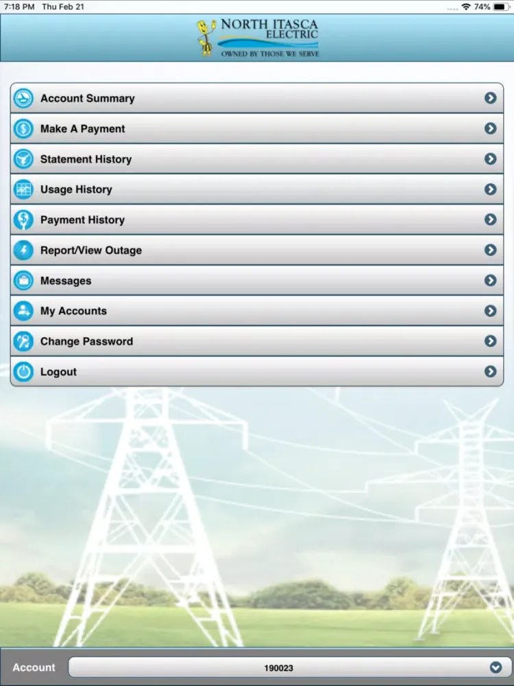 North Itasca Electric iPad  스크린샷