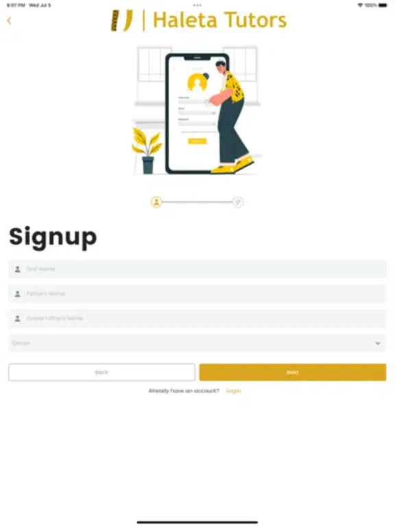 Ảnh chụp màn hình của Haleta Tutors (for tutors) iPad 