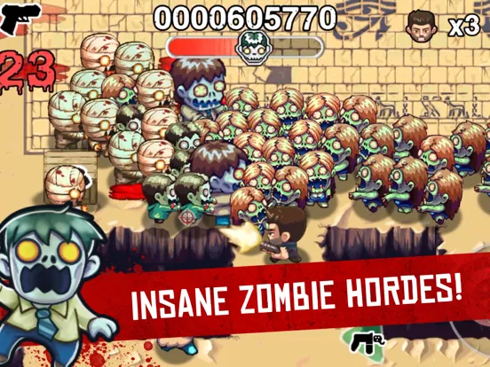 Tangkapan layar Age of Zombies® iPad 