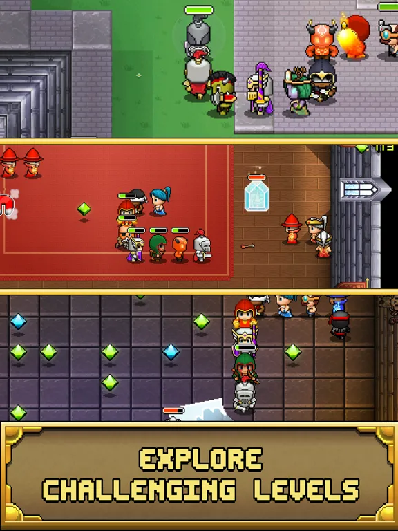 Tangkapan layar Nimble Quest Halfbrick+ iPad