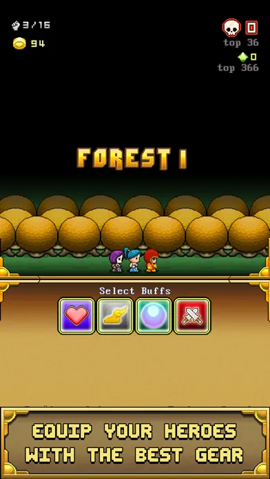 Tangkapan layar Nimble Quest Halfbrick+