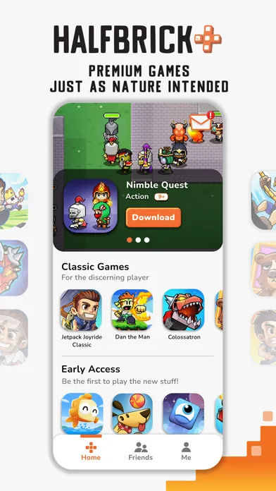 Tangkapan layar Nimble Quest Halfbrick+