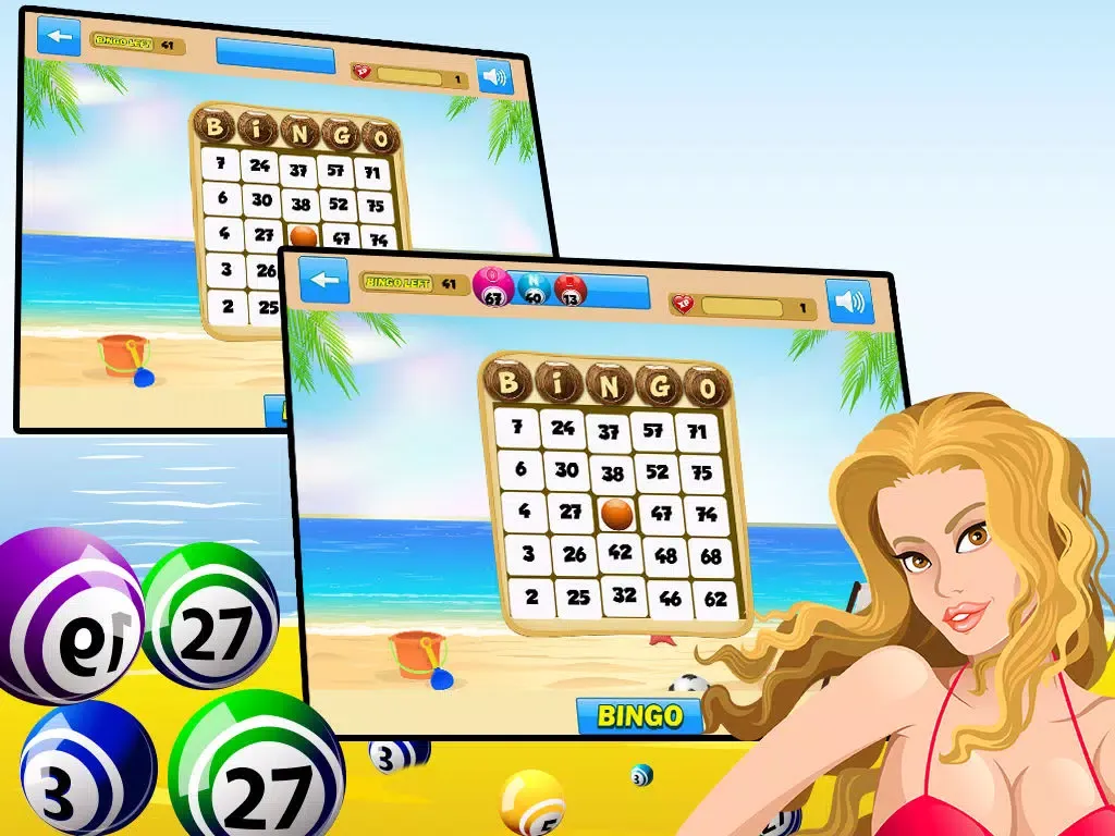 Screenshot di Beach Super Bingo - Free Bingo Game iPad 