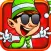 Christmas ELF Fun - Funny Elf Spending Christmas Holidays in Rushy Streets