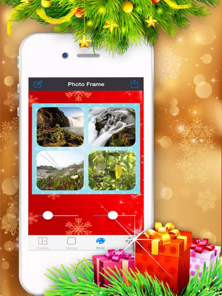 Christmas Photo Collage Maker - Swag Selfies With Pic Frame Ex Effects iPad  स्क्रीनशॉट