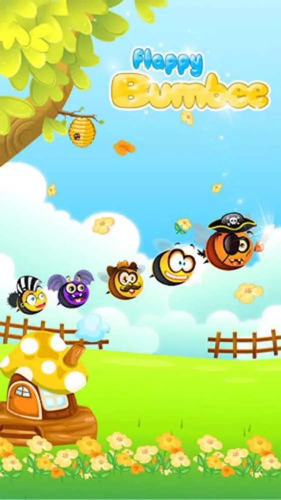 ภาพหน้าจอของ Flappy Bumbee Pro - Honey Bumble Swarm