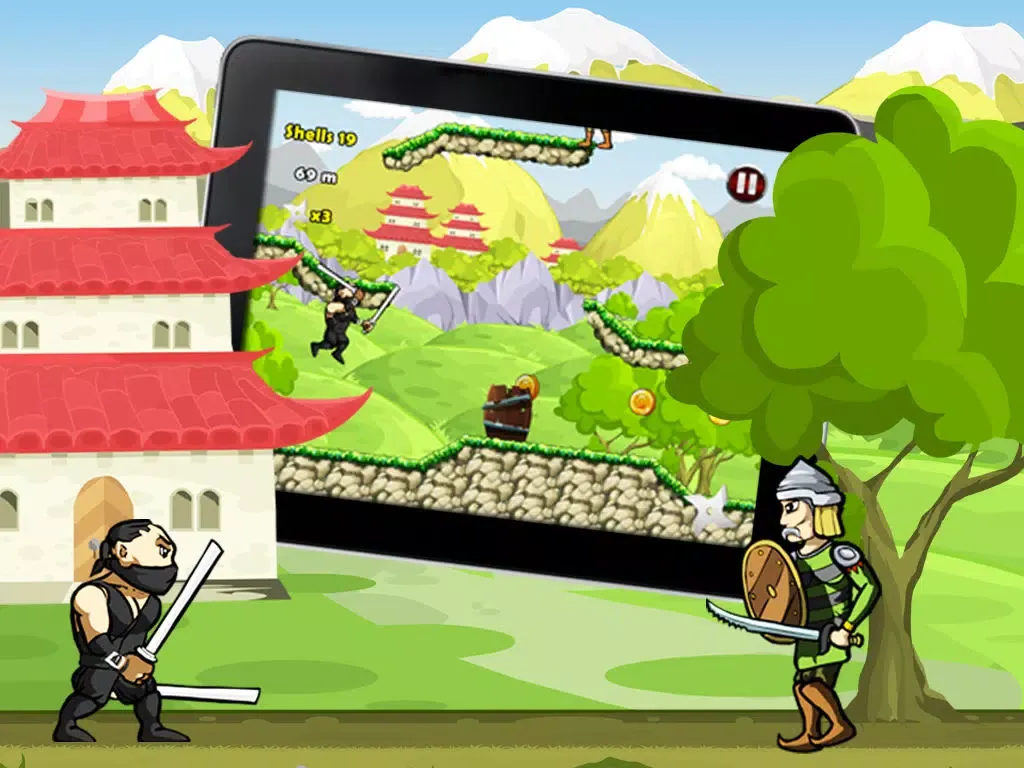 Скриншоты Ninja Warriors Pro - The Ultimate Ninja War Run iPad 