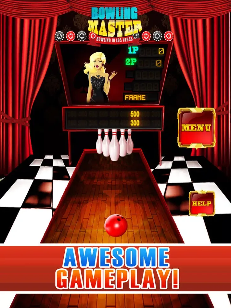 Capturas de tela do Bowling Master - Bowling in Los Vegas iPad 