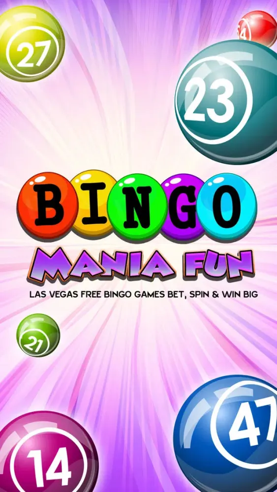 Bingo Mania Fun - Las Vegas Free Games Bet,Spin & Win Big 스크린샷