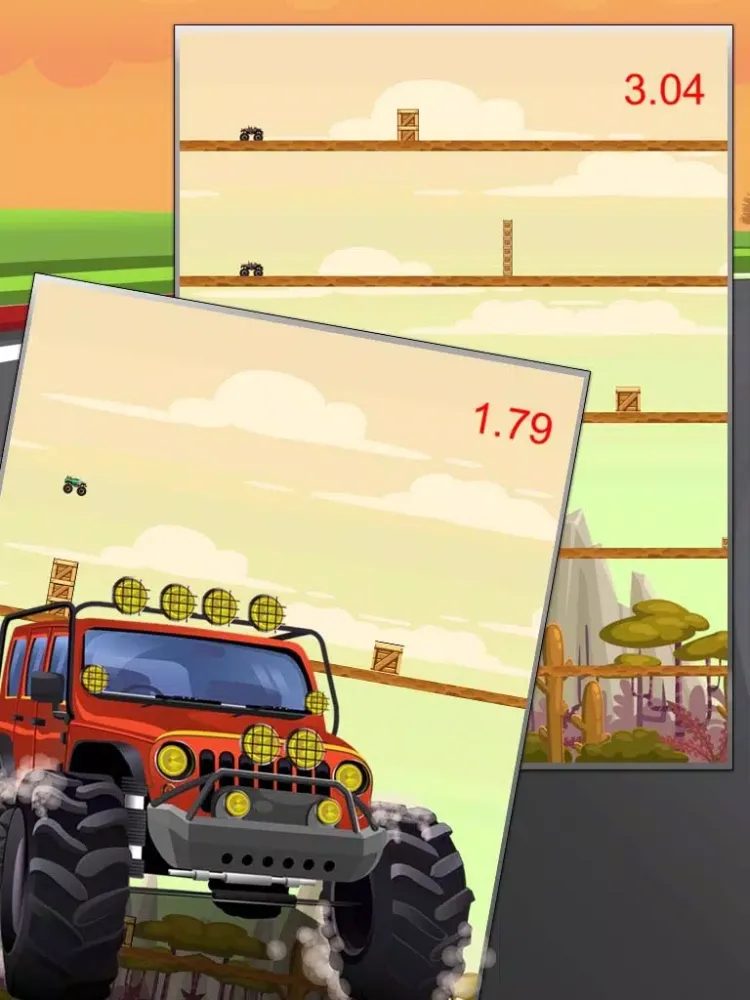 Tangkapan skrin Mad Monster Truck Fever iPad 