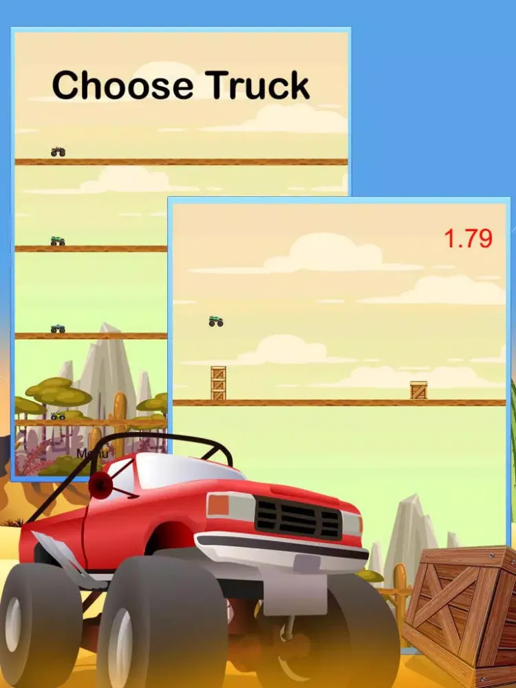 Tangkapan skrin Mad Monster Truck Fever iPad 
