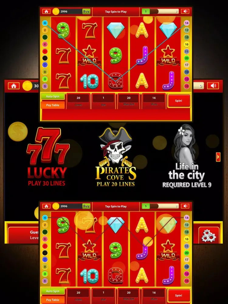 Capturas de pantalla de Vip 777 Vegas Bet - Free Online Casino With Bonus Lottery Jackpot iPad 