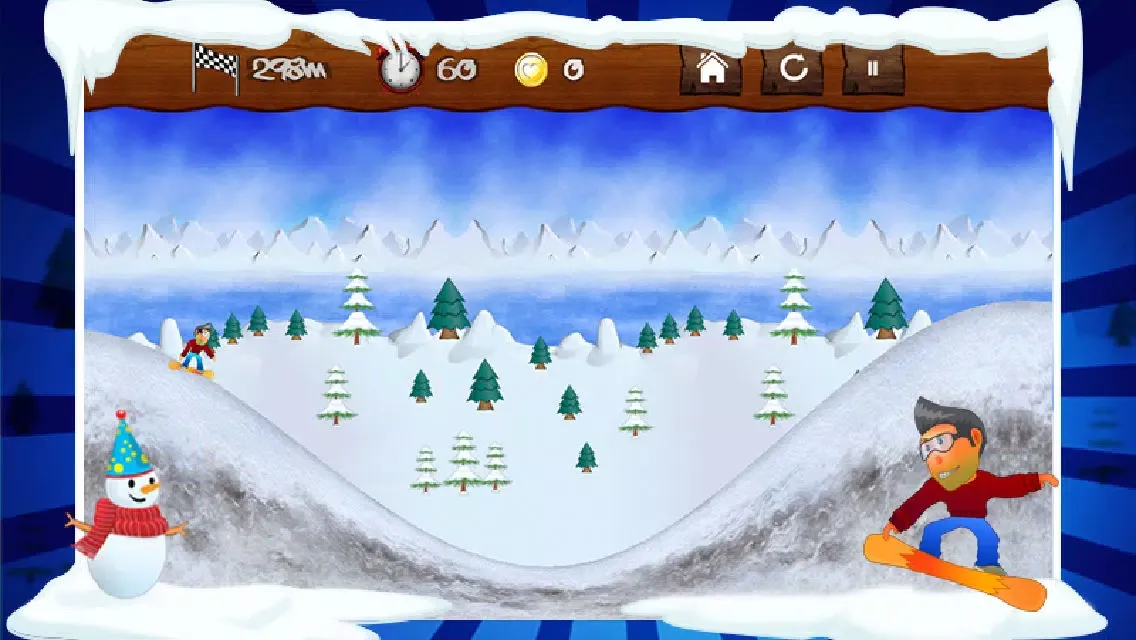 ภาพหน้าจอของ A Snow-Board Adventure - Tiny-Fly Ice Village Racing For All Ages Edition 2