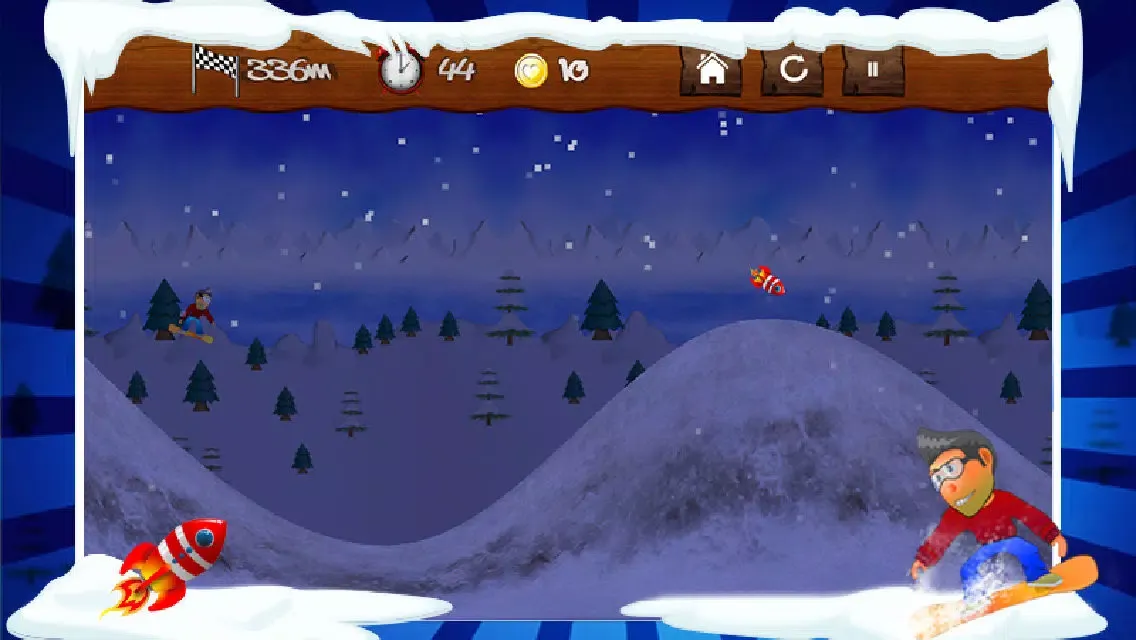 ภาพหน้าจอของ A Snow-Board Adventure - Tiny-Fly Ice Village Racing For All Ages Edition 2