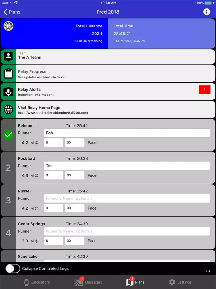 iStride iPad  Screenshots