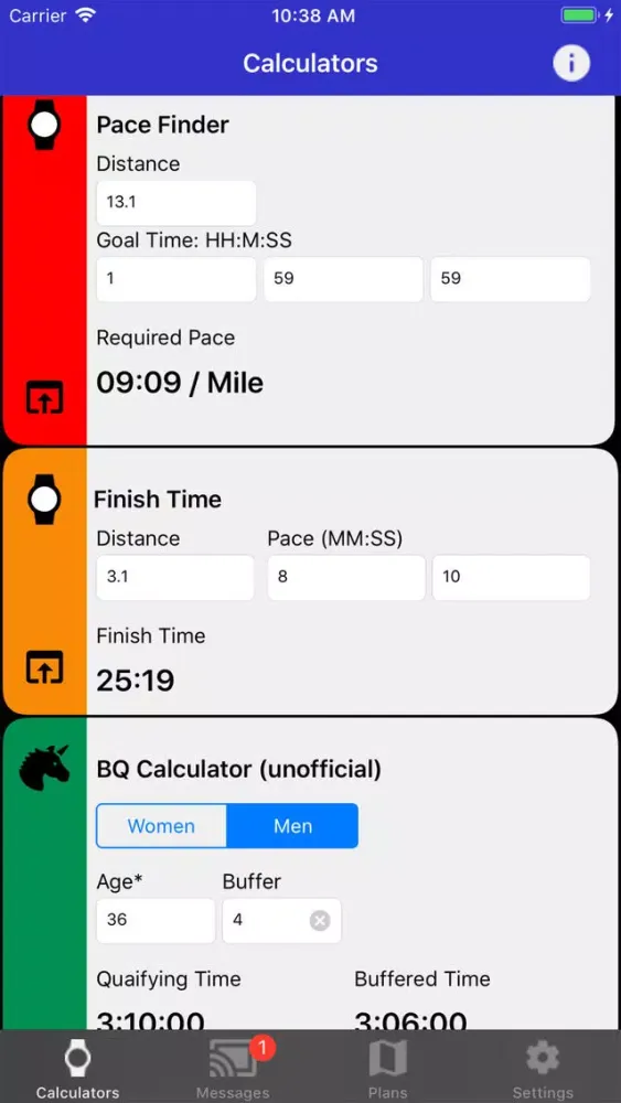 iStride Screenshots