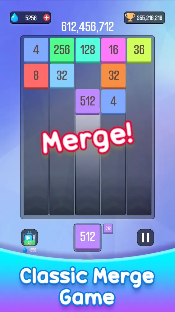 Number Merging Master Screenshots