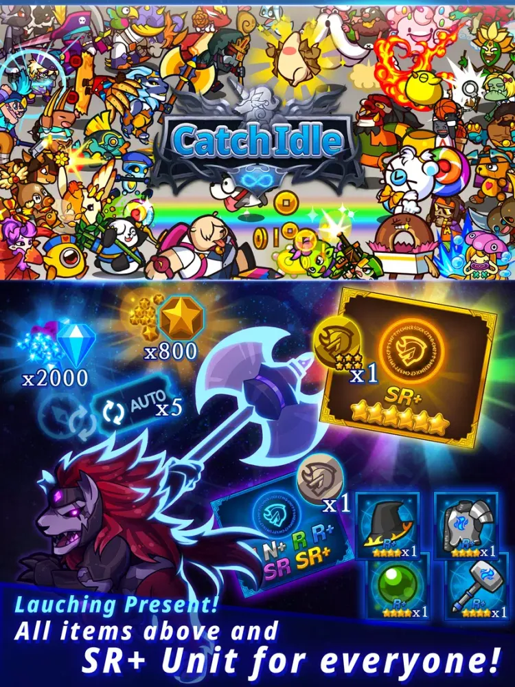 Screenshot di Catch Idle - Epic Clicker RPG iPad 