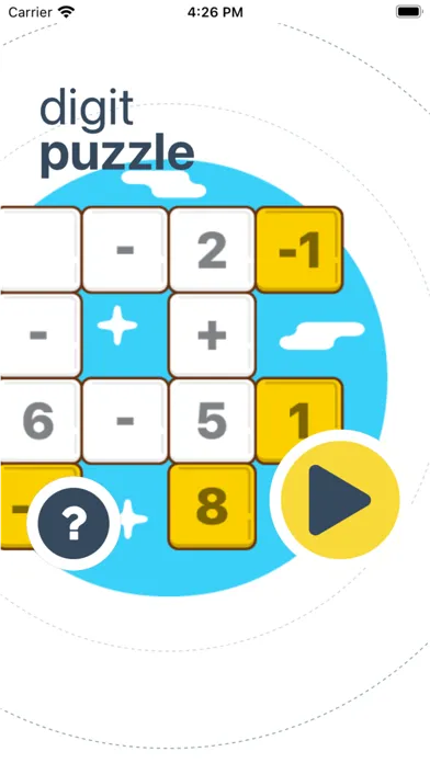 Capturas de tela do Digit Puzzle