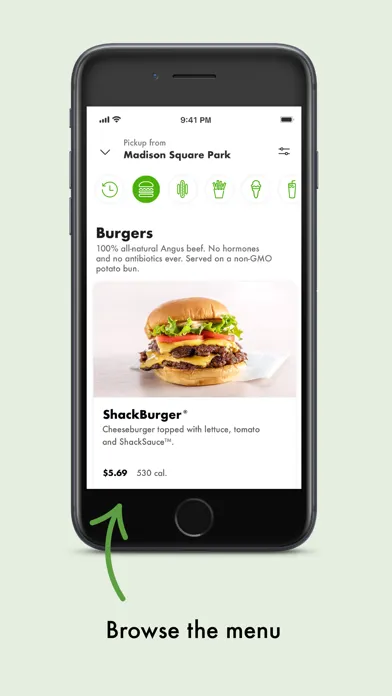 Screenshot di Shake Shack