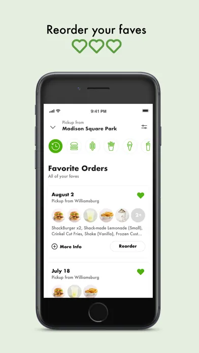 Screenshot di Shake Shack