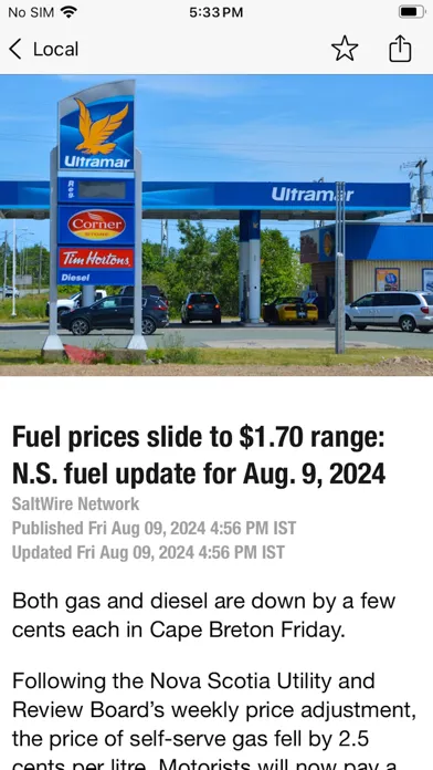 SaltWire News Ekran Görüntüleri