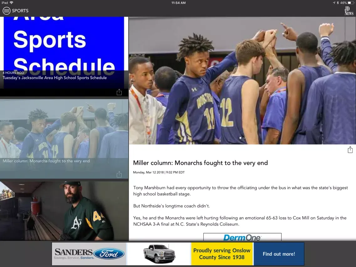 Jacksonville Daily News iPad  Screenshots
