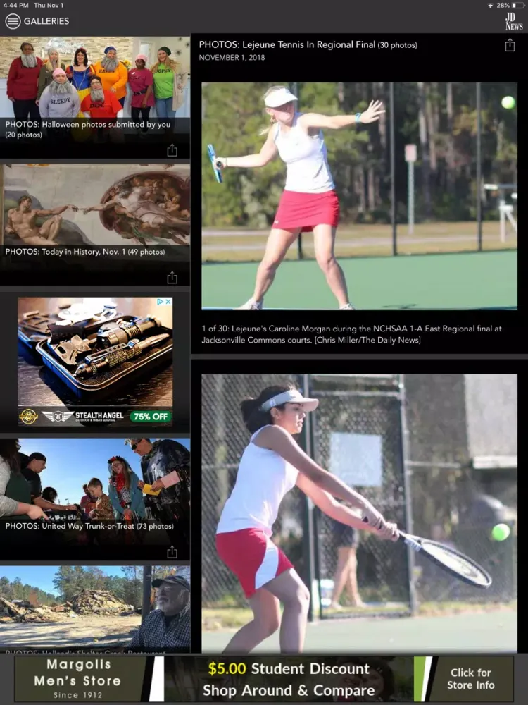 Jacksonville Daily News iPad  Screenshots
