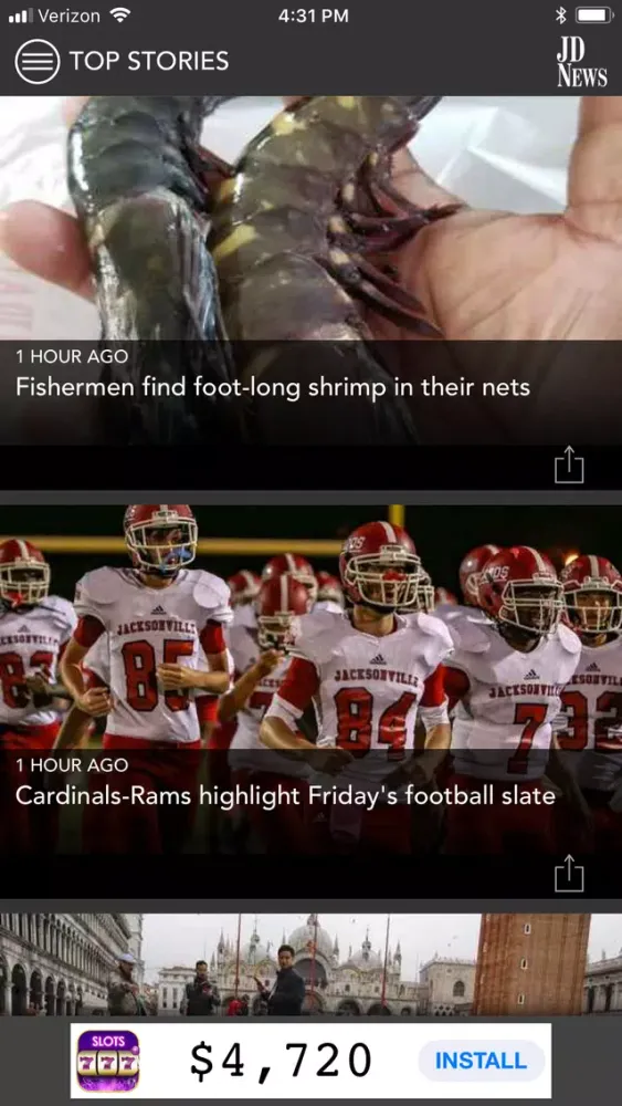 Jacksonville Daily News Screenshots