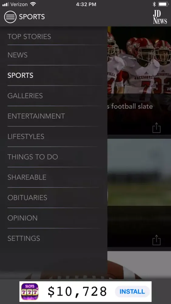 Jacksonville Daily News Screenshots