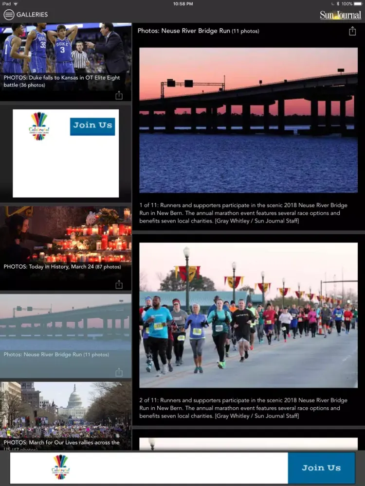 صور Sun Journal, New Bern, NC iPad 
