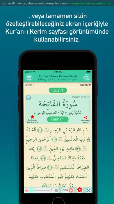Captures d'écran de Kuran Bilmek Kelime Mana Meal