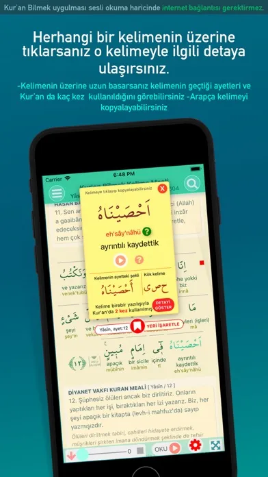 Captures d'écran de Kuran Bilmek Kelime Mana Meal